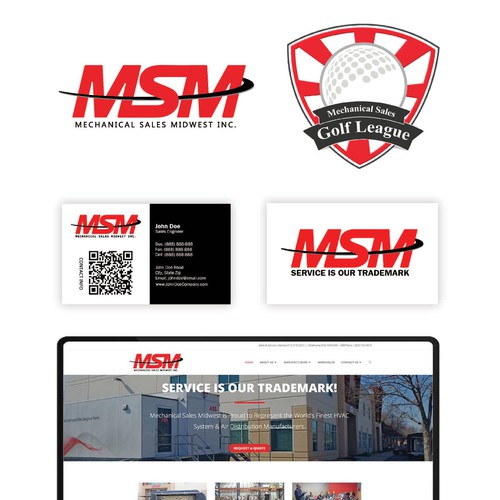 Mechanical Sales Midwest Inc Logo & Branding Identity Package