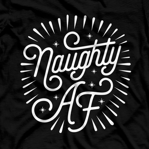 Naughty AF Lettering