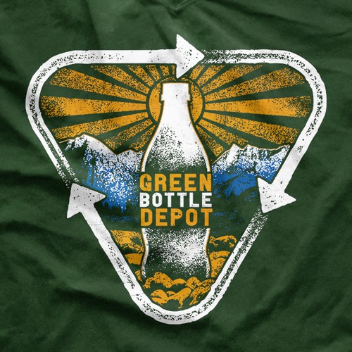 Environmentalist Green Bottle Depot T-shirt