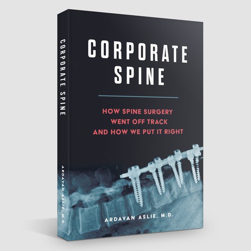 'Corporate Spine' Medical Insight Book Cover Design