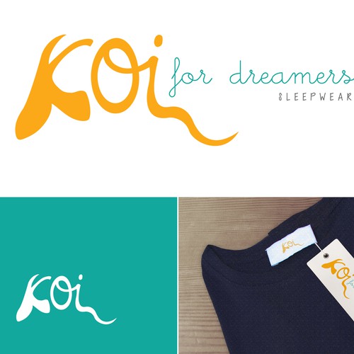 Design a hipster logo for a new fashion brand: 'koi'
