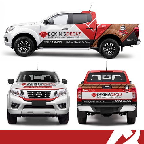 Truck Wrap for Deking Decks