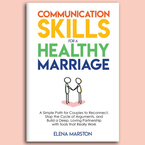 Simple, warm cover for relationship self-help book