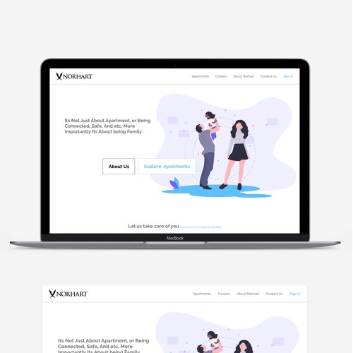 illustration Clean Landing Page