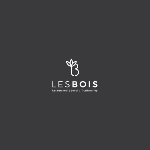 Lettering concept from L and B for Les Bois