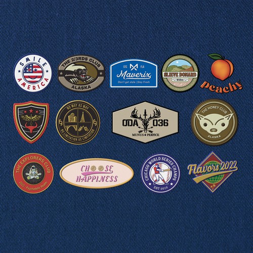 Patch, Badge, Sticker, Stamp, Label, Embroidery and Logo Design