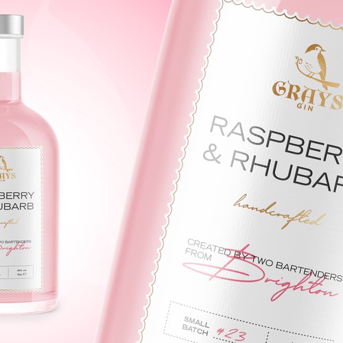 Gin label design