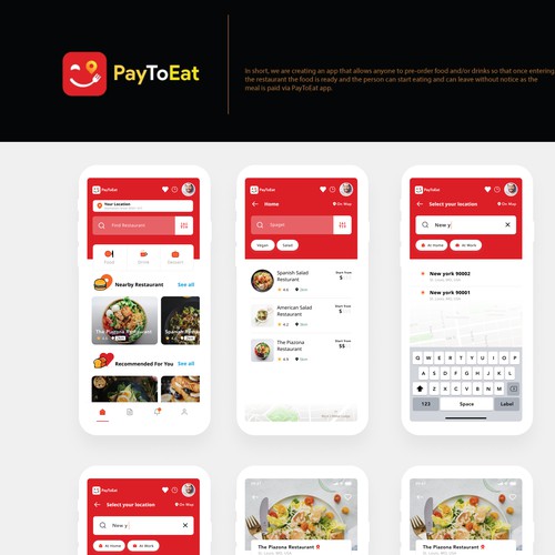Pay to eat mobile app