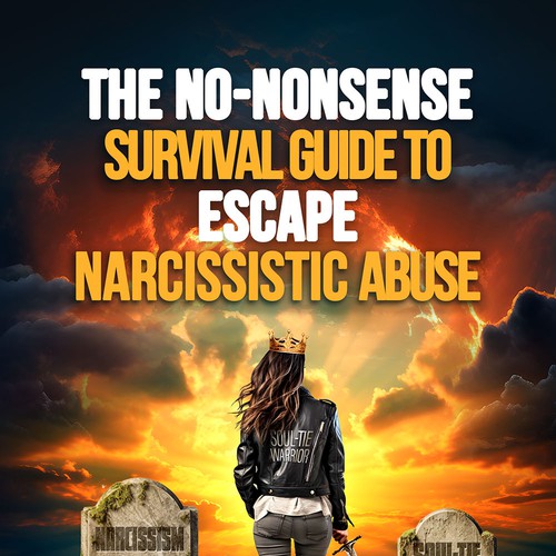 The No-Nonsense Survival Guide to Escape Narcissistic Abuse - Book cover illustration