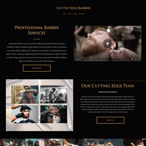Barber Shop Website
