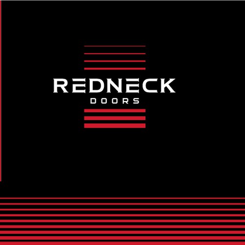 Redneck  doors - modern minimal logo