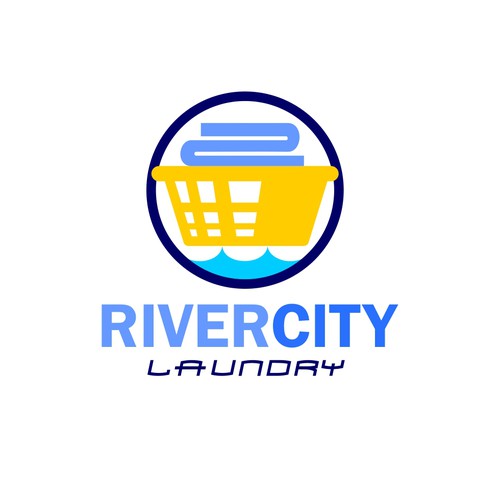 icon style logo for laundromat