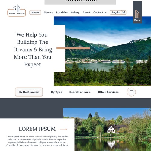 Real estate website design 