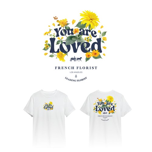 T shirt Design for a Luxury Florist in LA