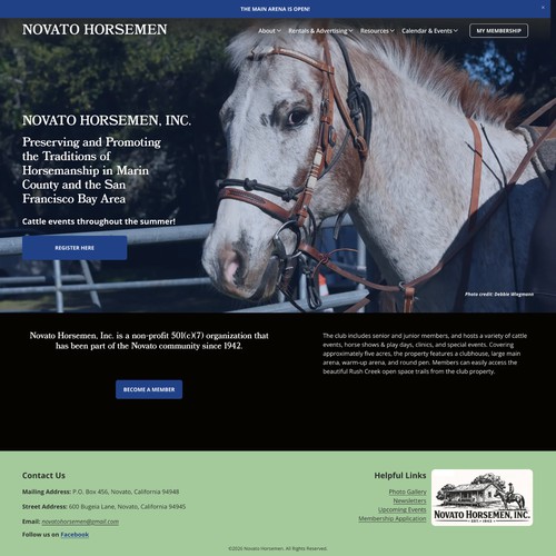 Novato Horsemen Redesign