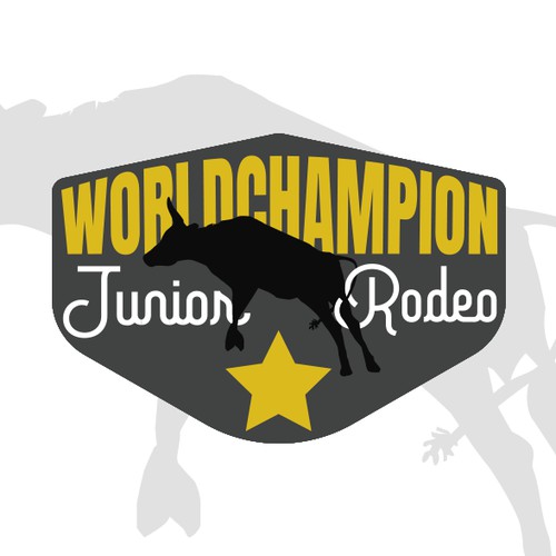 consepto logotipo sobre rodeo