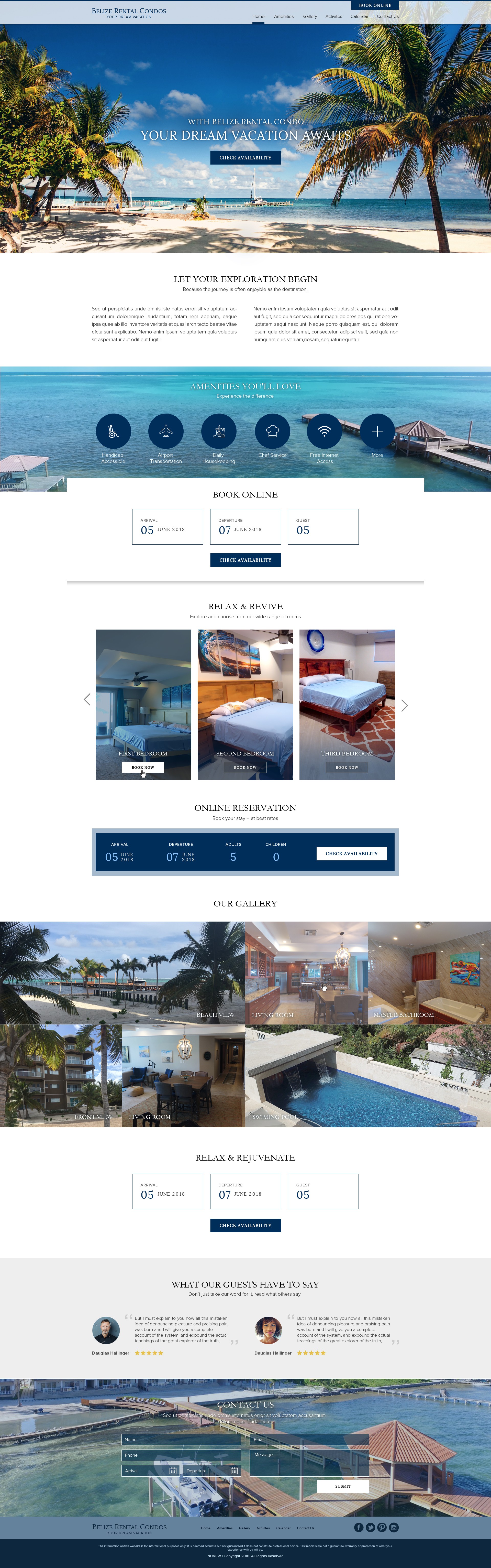 Landing Page - Belize Condo