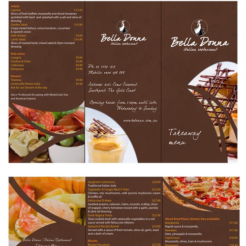 Design of menu 