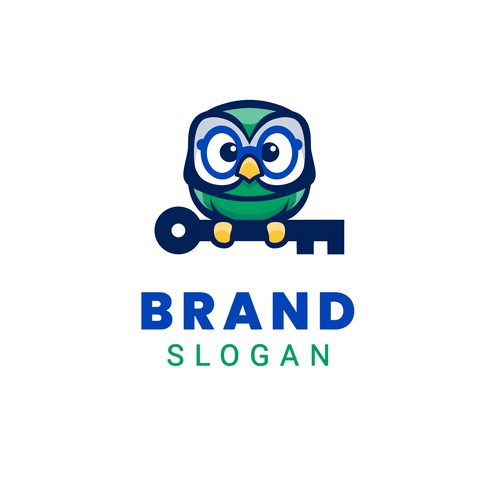 Owl Logo for Education or Tutoring
