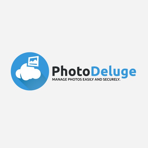 Create the logo of our new service PhotoDeluge.com