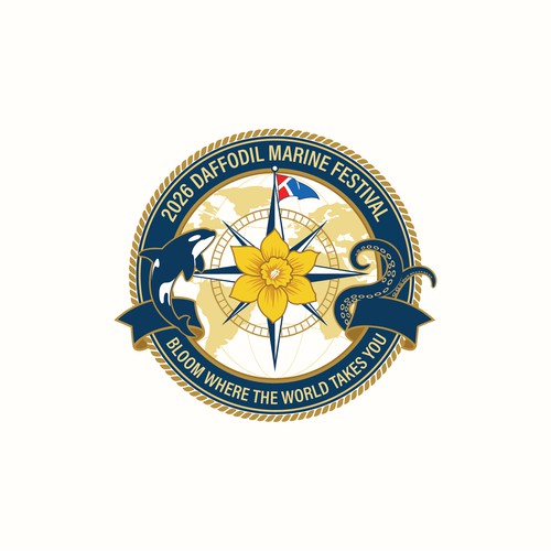Nautical Worldly Spin on Yacht Club Logo