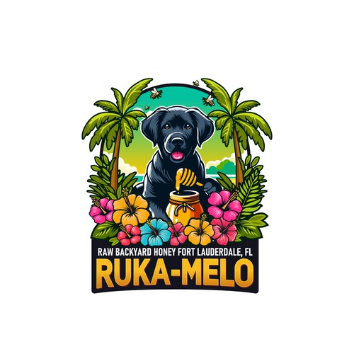 Playful logo for Honey