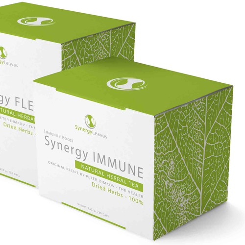 Clear design for Synergy Leaves teas