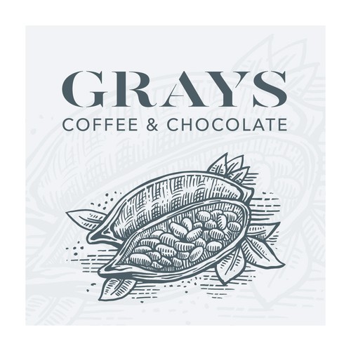 Logo for Café that also sells chocolate