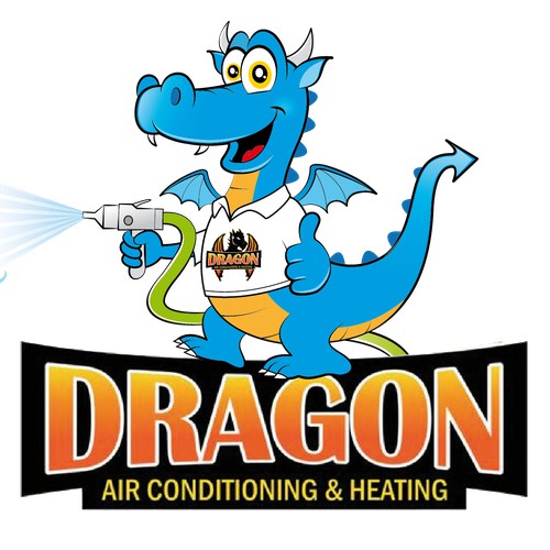 happy cartoon dragon character