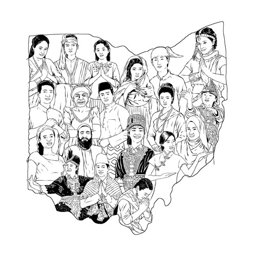 Asian-Americans Illustration