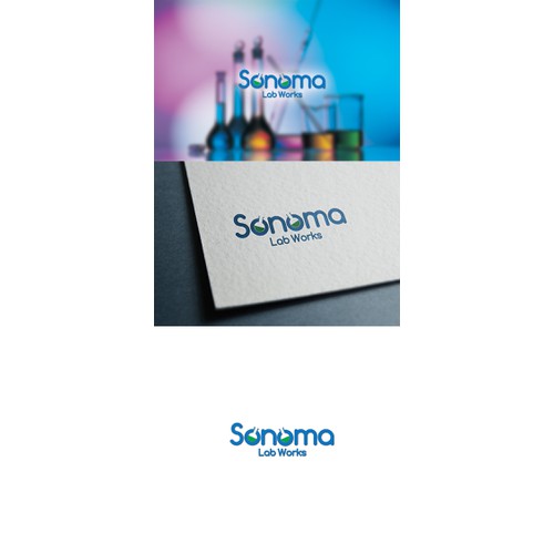 get scientific, visualize Sonoma Lab Works Logo