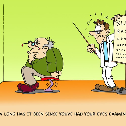 EYE EXAM - Hand Drawn Comic / Illustration Needed