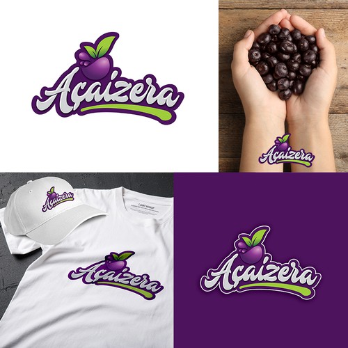 Logo for ice cream and açaí