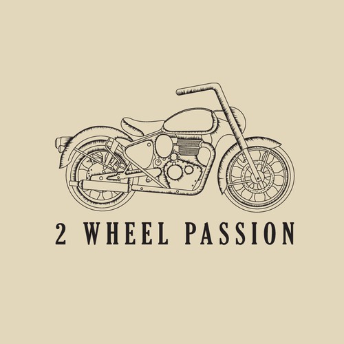 Logo Design for 2 Wheel Passion brand