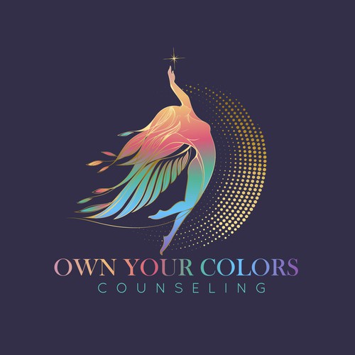 Colorful logo for a holistic embodiment therapist
