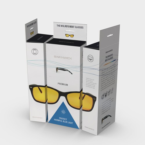 Glasses packaging design