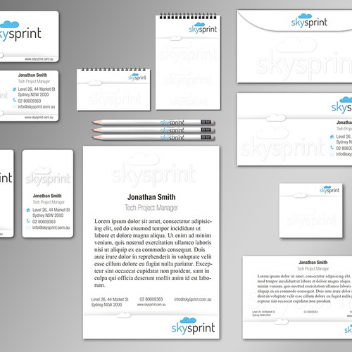 Create the next stationery for SkySprint