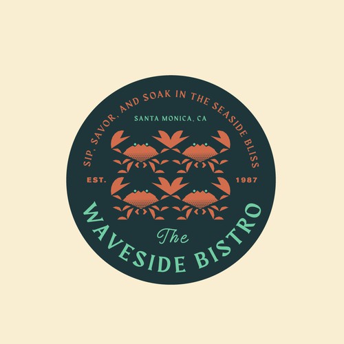The Waveside Bistro | Restaurant Logo