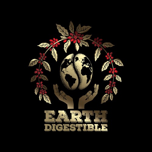 Earth Digestible emblem illustration.