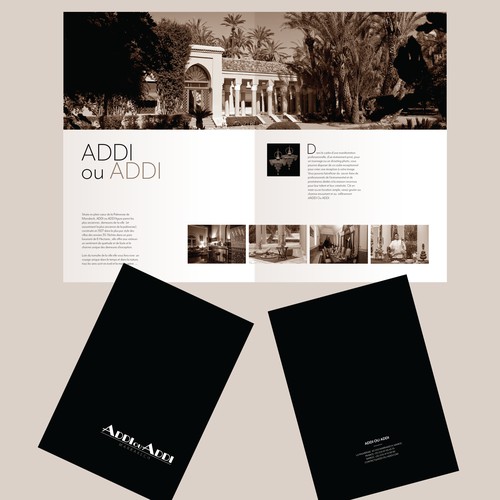 Brochure pour une villa de luxe à Marrakech
