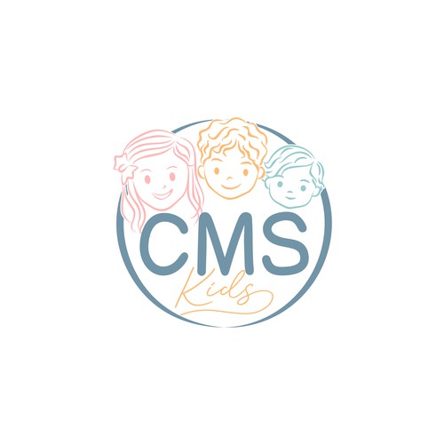 character/mascot logo for CMS Kids