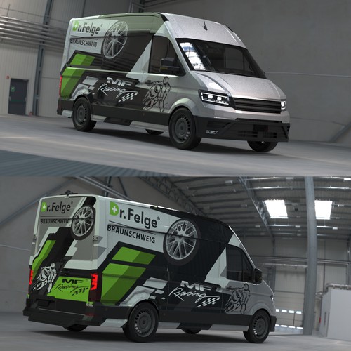 Van wrap - automotive shop