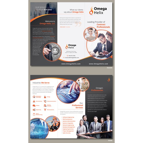 Omega Helix, LLC Needs A Company Brochure! 
