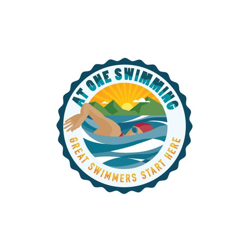 At One Swimming Logo
