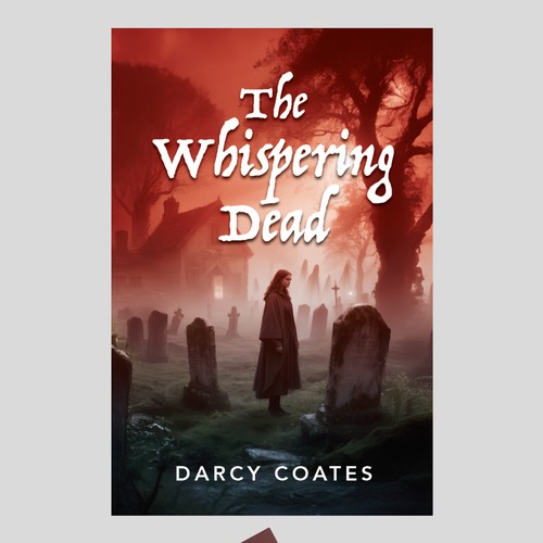 Book cover design for The Whispering Dead novel.