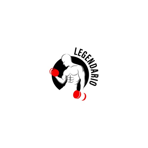 legendario fitness logo design