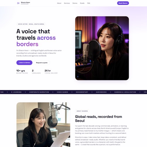 Voiceover sound artist