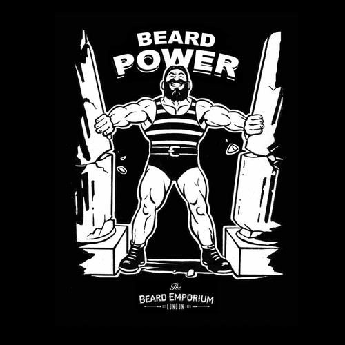 Strongman character design creation for The Beard Emporium.com