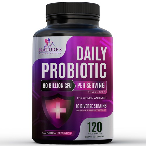 Label concept for probiotic supplements