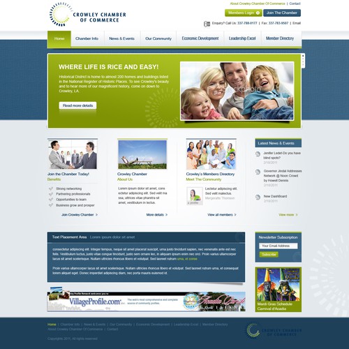 Website Design for Chamber of Commerce